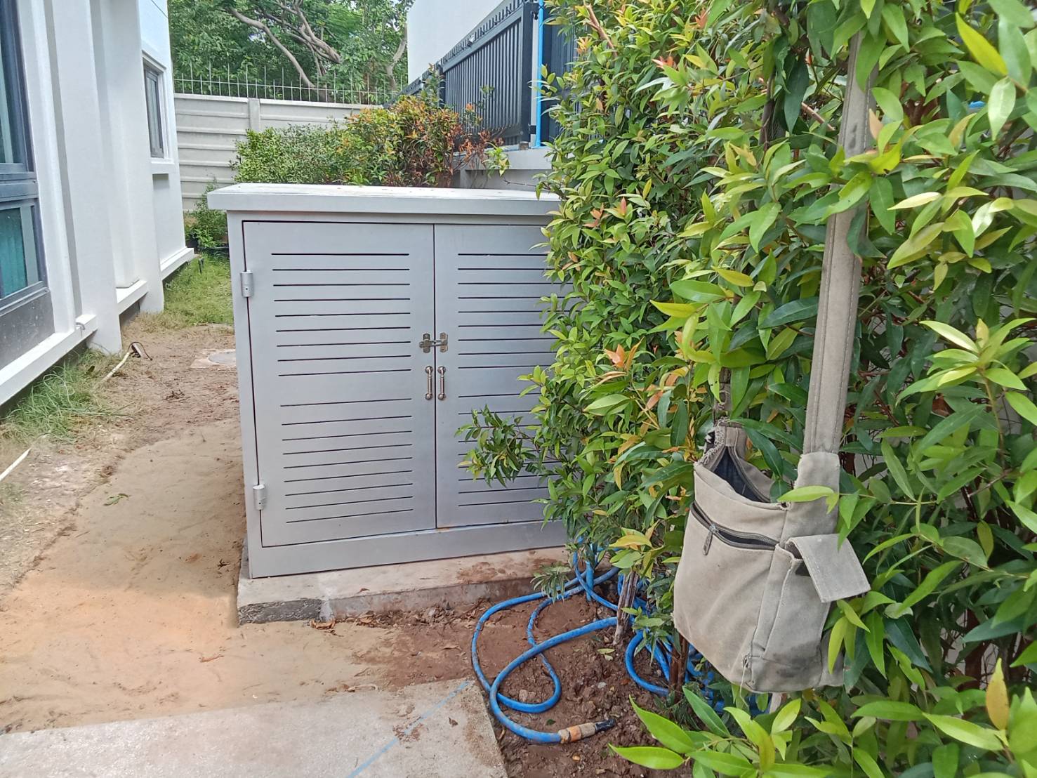 Saltwater pool filtration equipment installed in an Isaan pool room